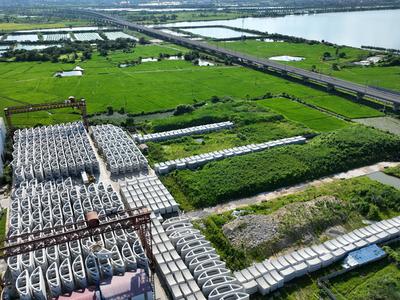 Nanchang-Jiujiang High-speed Railway Construction in Nanchang-stock-foto
