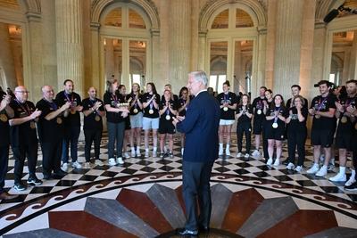 King Philippe Receives The Belgian Cats-stock-foto