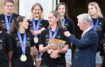 King Philippe Receives The Belgian Cats-stock-foto