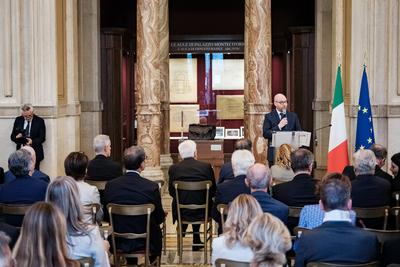 Rome, Commemoration ceremony in honor of Judge Paolo Borsellino, in the presence of the President of the Republic Sergio Mattarella and the Prime Minister Giorgia Meloni.-stock-foto