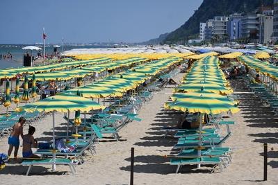In Italien steigen die Temperaturen auf bis zu 40 Grad. Das Ausw?rtige Amt hat die Reisehinweise f?r das beliebte Urlaub-stock-photo