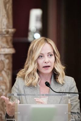 Rome, Commemoration ceremony in honor of Judge Paolo Borsellino, in the presence of the President of the Republic Sergio Mattarella and the Prime Minister Giorgia Meloni.-stock-foto