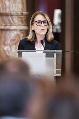 Rome, Commemoration ceremony in honor of Judge Paolo Borsellino, in the presence of the President of the Republic Sergio Mattarella and the Prime Minister Giorgia Meloni.-stock-foto