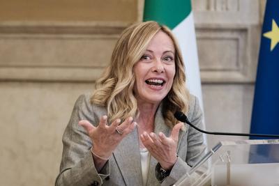 Rome, Commemoration ceremony in honor of Judge Paolo Borsellino, in the presence of the President of the Republic Sergio Mattarella and the Prime Minister Giorgia Meloni.-stock-foto