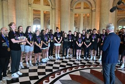 King Philippe Receives The Belgian Cats-stock-foto