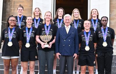 King Philippe Receives The Belgian Cats-stock-foto