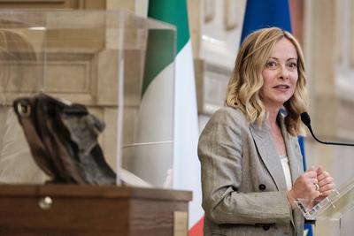 Rome, Commemoration ceremony in honor of Judge Paolo Borsellino, in the presence of the President of the Republic Sergio Mattarella and the Prime Minister Giorgia Meloni.-stock-foto