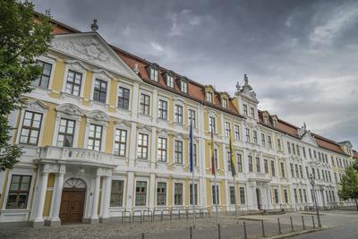 Landtag, Domplatz, Magdeburg, Sachsen-Anhalt, Deutschland *** State Parliament, Cathedral Square, Magdeburg, Saxony-Anha-stock-foto