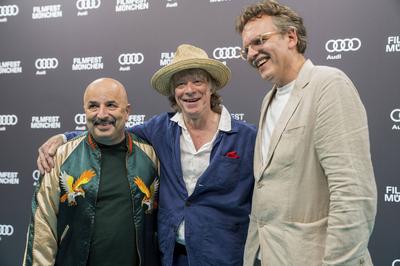 Sandro Giampietro, Helge Schneider, Christoph Gr?ner-stock-photo