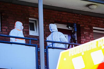 Polizeieinsatz nach Toetungsdelikt in Hamburg-Bramfeld, 01.07.2025-stock-foto
