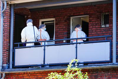 Polizeieinsatz nach Toetungsdelikt in Hamburg-Bramfeld, 01.07.2025-stock-foto