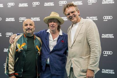 Sandro Giampietro, Helge Schneider, Christoph Gr?ner-stock-photo