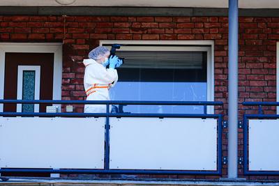 Polizeieinsatz nach Toetungsdelikt in Hamburg-Bramfeld, 01.07.2025-stock-foto