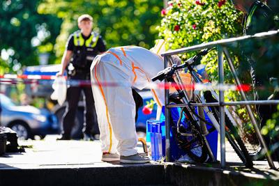 Polizeieinsatz nach Toetungsdelikt in Hamburg-Bramfeld, 01.07.2025-stock-foto