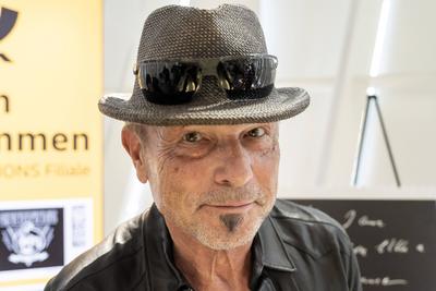 Eigene Briefmarken f?r die deutsche Rock-Formation Scorpions.-stock-foto