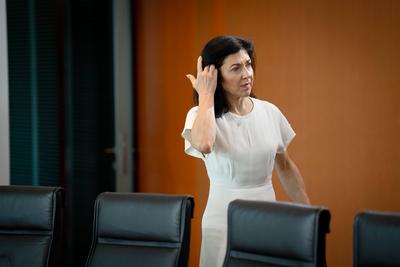 Kabinettsitzung, Bundesregierung, Auftakt-stock-foto