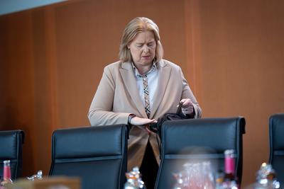 Kabinettsitzung, Bundesregierung, Auftakt-stock-foto