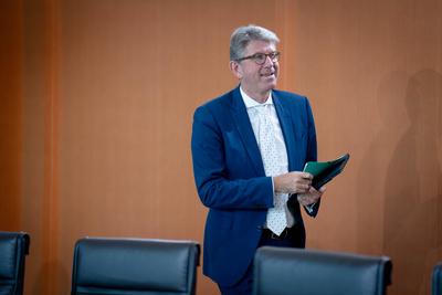 Kabinettsitzung, Bundesregierung, Auftakt-stock-foto