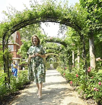 Queen Mathilde visits the van Buuren Museum & Gardens-stock-photo