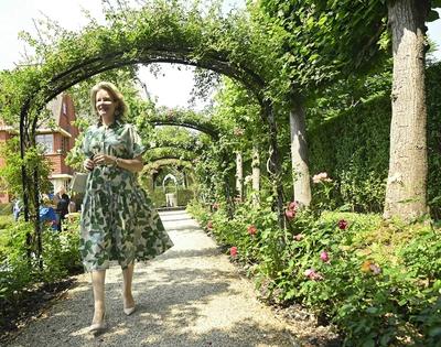 Queen Mathilde visits the van Buuren Museum & Gardens-stock-photo