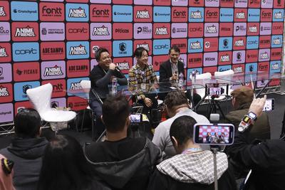 Takumi tsutsui and takumi hashimoto in the anime friends 2025 in sao paulo-stock-foto
