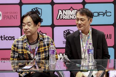 Takumi tsutsui and takumi hashimoto in the anime friends 2025 in sao paulo-stock-foto