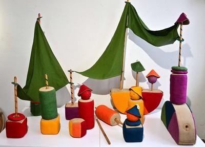 Ausstellungstipp: Renate M?ller ? Spielzeug + Design im Wasserschloss Klaffenbach-stock-foto