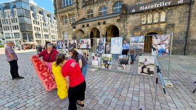 Protest gegen Sellner-stock-foto
