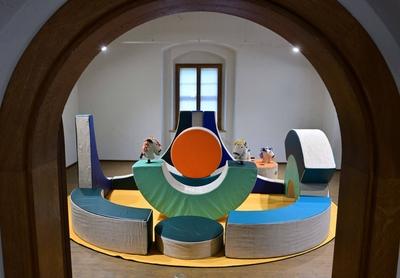 Ausstellungstipp: Renate M?ller ? Spielzeug + Design im Wasserschloss Klaffenbach-stock-foto