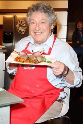 Volker Brandt (Schauspieler und Synchronsprecher (Michael Douglas)), Aufzeichnung von Lafer, Lichter, LECKER! im Studio-stock-photo
