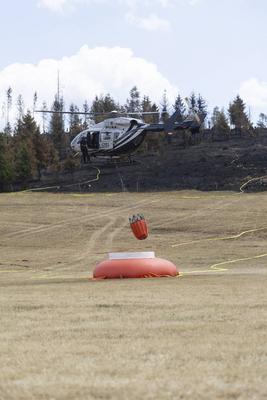 Brand auf Saalfelder Hoehe in Thuerigen-stock-foto