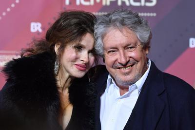 Volker BRANDT (Schauspieler) mit Lebensgef?hrtin Susanne Maikl . 41.Bayerischer Filmpreis 2019-Red Carpet,Roter Teppich-stock-photo