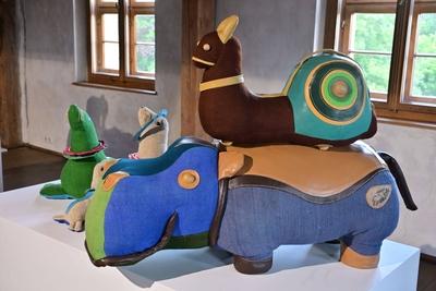Ausstellungstipp: Renate M?ller ? Spielzeug + Design im Wasserschloss Klaffenbach-stock-foto