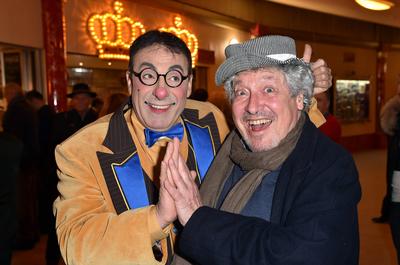 Volker Brandt mit Duo Stipka Allez-Hopp - Circus Krone Premiere in Muenchen am 01.02.2017 *** Volker Brandt with Duo Sti-stock-foto