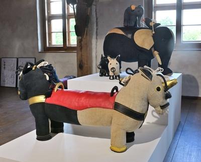 Ausstellungstipp: Renate M?ller ? Spielzeug + Design im Wasserschloss Klaffenbach-stock-foto