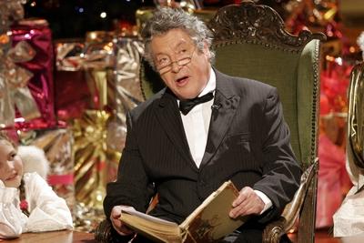 Schauspieler Volker Brandt (GER) liest eine Weihnachtsgeschichte anl?sslich der Generalprobe zur ZDF-Fernsehshow - Will-stock-foto