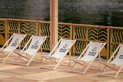 Opening of several bathing sites on the Seine river inside Paris-stock-foto