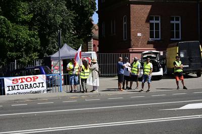 Grenzkontrollen an der deutsch-polnischen Grenze in G?rlitz-stock-foto