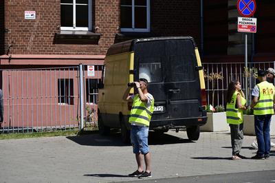 Grenzkontrollen an der deutsch-polnischen Grenze in G?rlitz-stock-foto