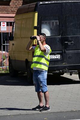 Grenzkontrollen an der deutsch-polnischen Grenze in G?rlitz-stock-foto