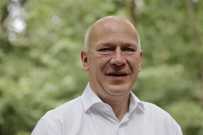 Regierende B?rgermeister von Berlin, Kai Wegner, Berlin, Spandauer Forst, Gru?wort der Regierende B?rgermeister von Berl-stock-foto