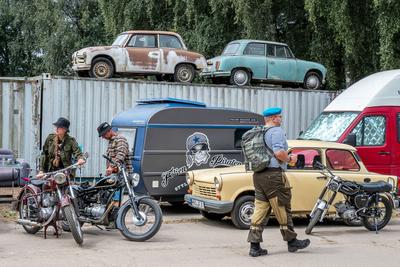 Eine Art Geschichtsstunde: Ostblockfahrzeugtreffen in P?tnitz - 05.07.2025:-stock-foto