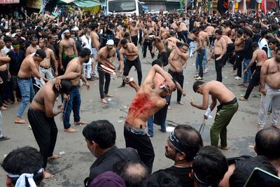 Muharram procession in Bhopal, India-stock-foto