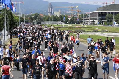 Croatia, Zagreb, 050725. A historic concert by Marko Perkovic Thompson at the Hipodrom, attended by almost half a millio-stock-foto
