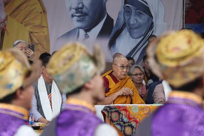 The Dalai Lama's 90th birth anniversary celebrations, in Dharamshala, India-stock-foto