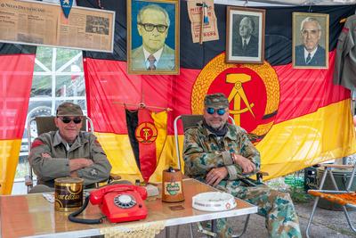 Eine Art Geschichtsstunde: Ostblockfahrzeugtreffen in P?tnitz - 05.07.2025:-stock-foto