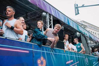 06.07.2025, CSD K?ln 2025, Parade und Demonstration f?r Vielfalt und Gleichberechtigung-stock-foto