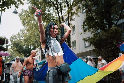 06.07.2025, CSD K?ln 2025, Parade und Demonstration f?r Vielfalt und Gleichberechtigung-stock-foto