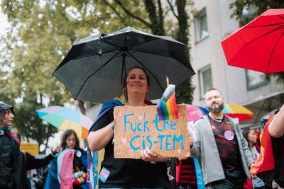 06.07.2025, CSD K?ln 2025, Parade und Demonstration f?r Vielfalt und Gleichberechtigung-stock-foto