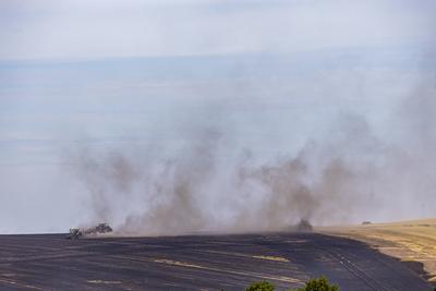 Feldbrand in Obernauendorf-stock-foto